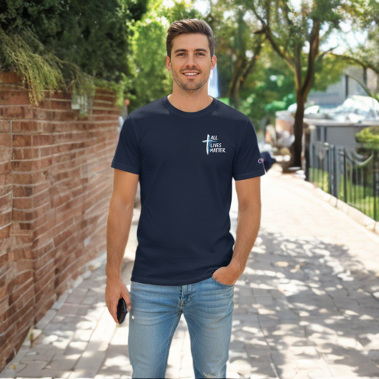 Outspoken Designs 04-02 "All Lives Matter" Designer Champion Unisex Tee