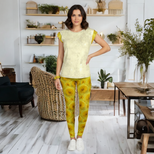 TRP Floral Print 09: Tulips 01 Designer Leggings