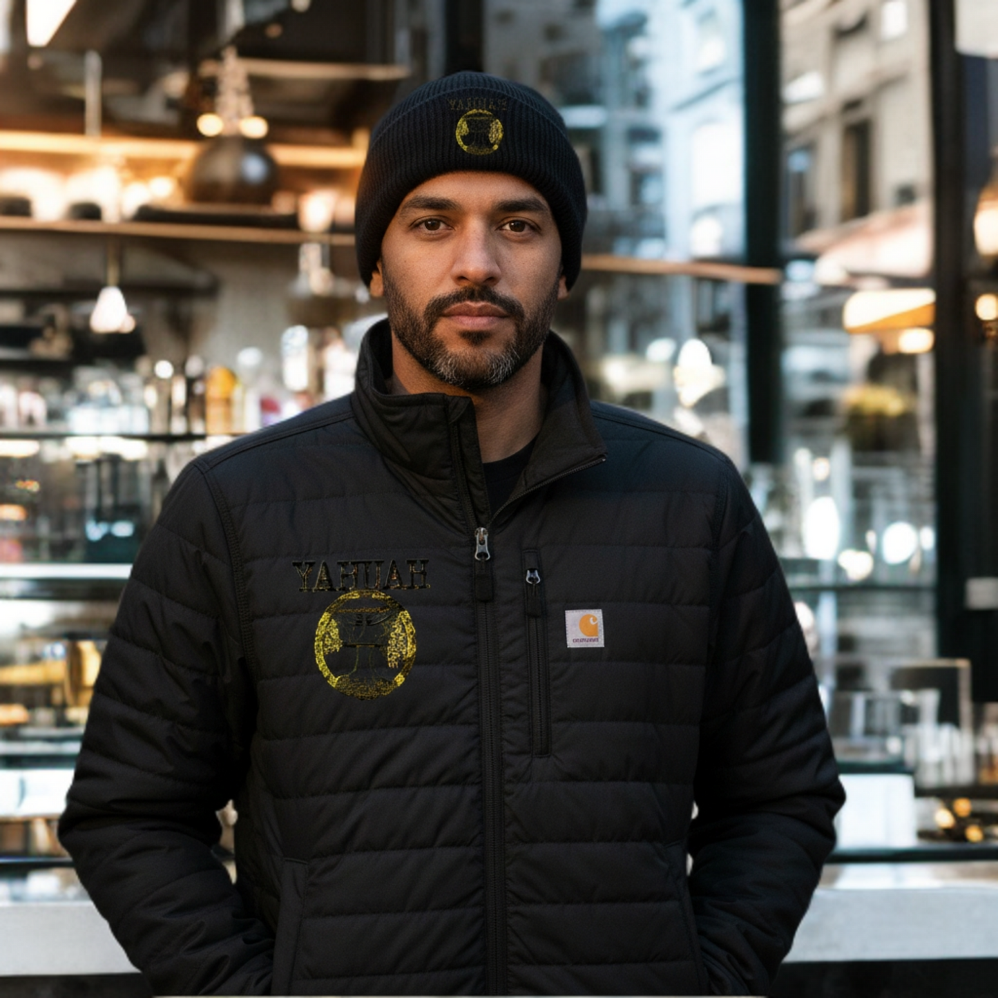 Yahuah Yahusha 04 Designer Carhartt Men's Gilliam Puffer Jacket