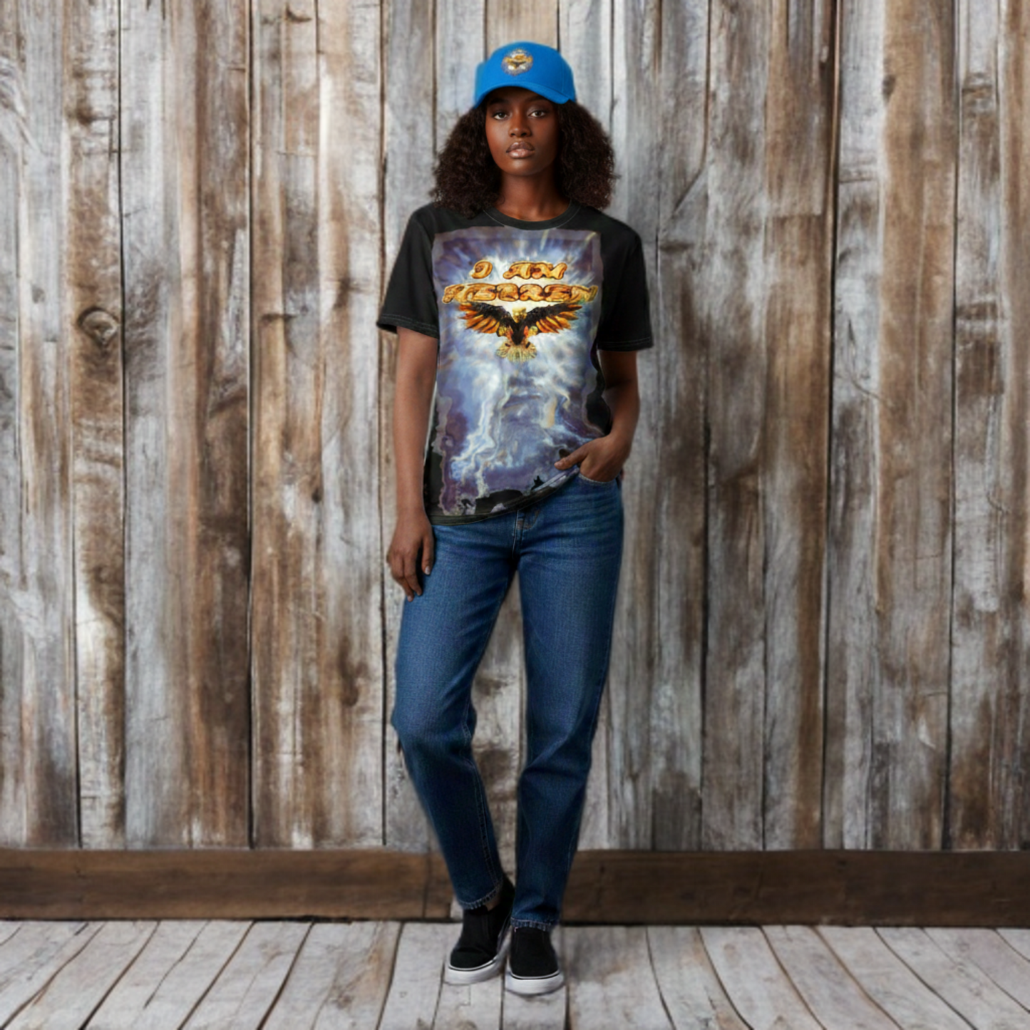 I AM HEBREW 04: "Divinely Covered" Lady's Cotton Tee