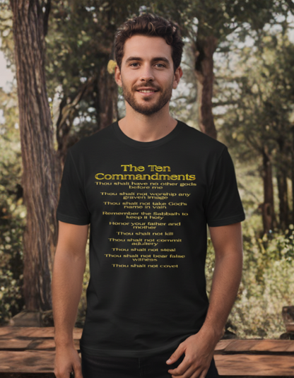 Ten Commandments 01 Designer American Apparel Unisex T-shirt (2 colors)