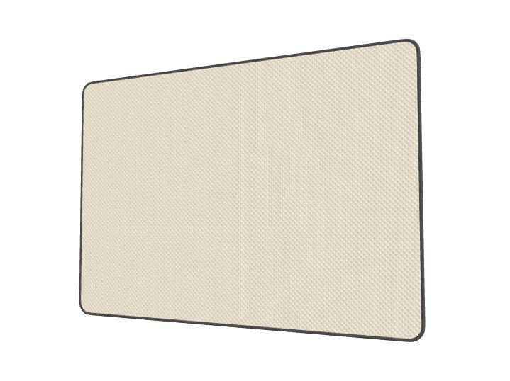 Detailed view of the textured reverse side of the standard-size Cobalt Heavenly Depths mat, showcasing the non-slip safety grid.