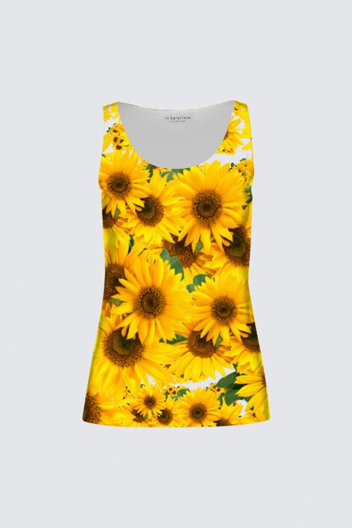 TRP Floral Print 04 Designer Tilda Sleeveless Tee