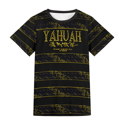 Yahuah-Name Above All Names 01-03 Black Designer Unisex T-shirt