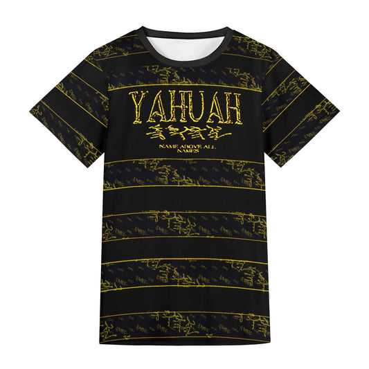 Yahuah-Name Above All Names 01-03 Black Designer Unisex T-shirt