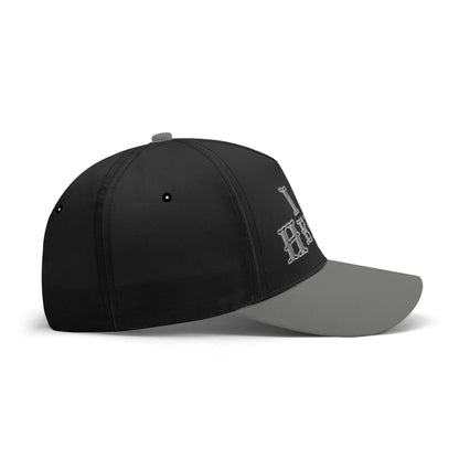 I AM HEBREW 02-02 Designer Baseball Cap, Black+BlackChrome