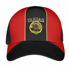 Cargar imagen en el visor de la galería, Gorra de béisbol roja con visera curva de diseño A-Team 01 