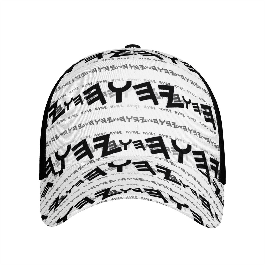 Most High God - Yahuah 01-01 White Designer Curved Brim Baseball Cap