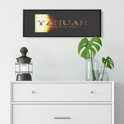 Yahuah-Master of Hosts 01-03 Panoramic Framed Canvas Print