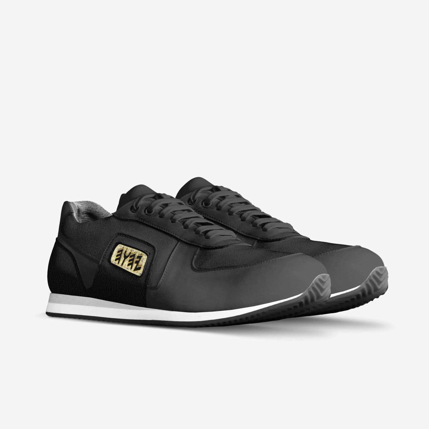 TETRA TILING (01) | Men's Genuine Italian Leather Retro Running Sneakers