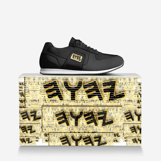 TETRA TILING (01) | Men's Genuine Italian Leather Retro Running Sneakers