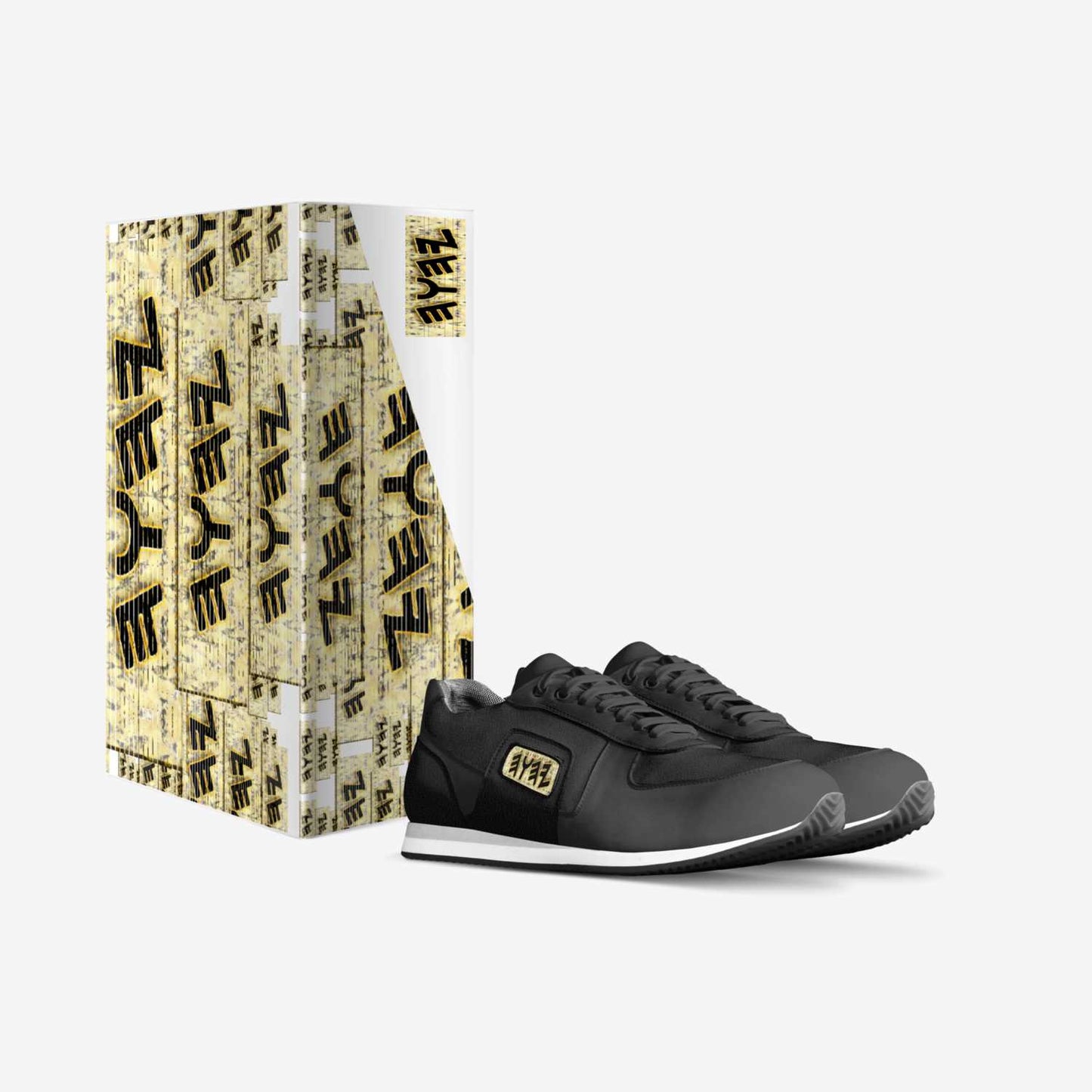 TETRA TILING (01) | Men's Genuine Italian Leather Retro Running Sneakers
