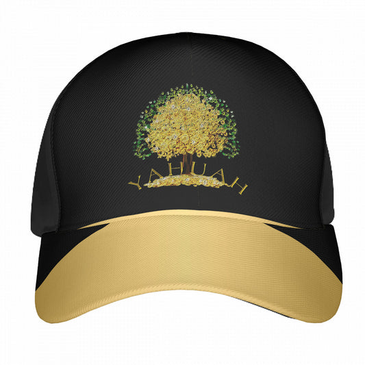 Yahuah-Tree of Life 03-02 Designer Curved Brim Baseball Cap