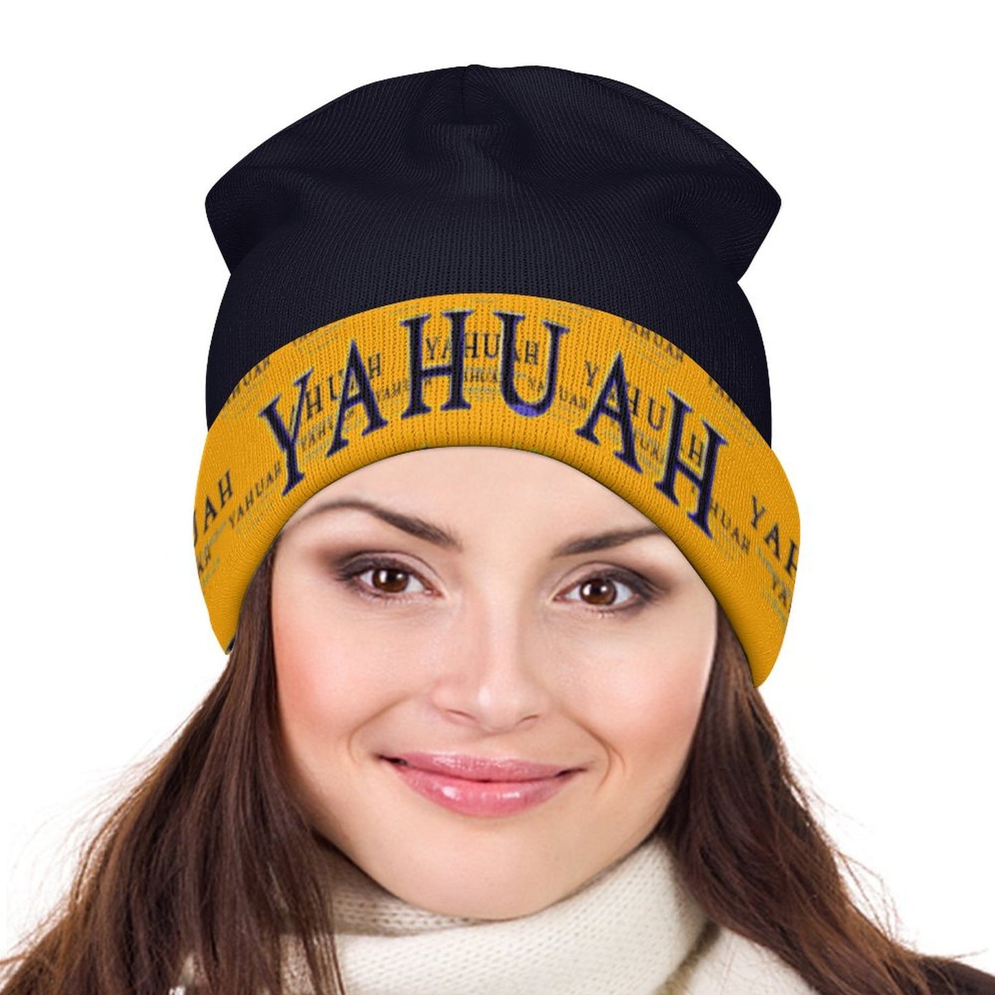 Yahuah-Name Above All Names 02-01 Designer Cuffed Beanie