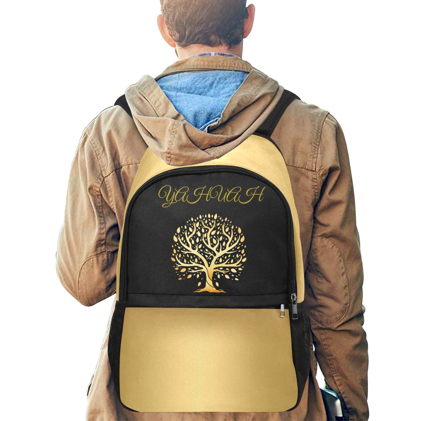 Yahuah-Tree of Life 01 Elect Designer Multi-function Backpack with Front Pocket