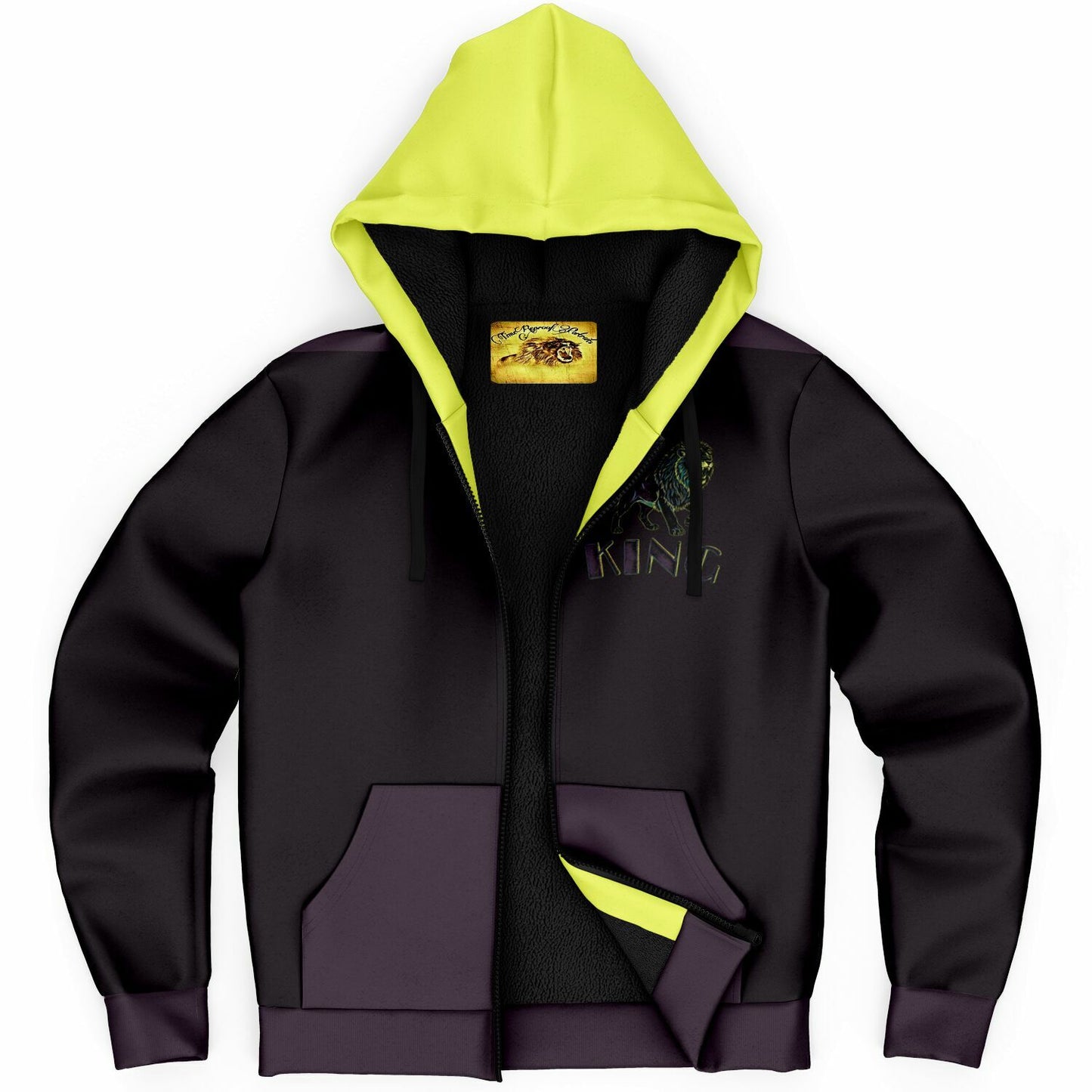 KING 01-01 Men's Designer Microfleece Zip Hoodie