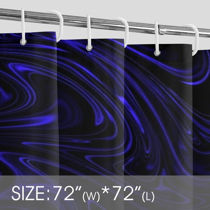 Flow (01-02): Cobalt, The Heavenly Depths | Shower Curtain | 2 sizes (Hooks not included)
