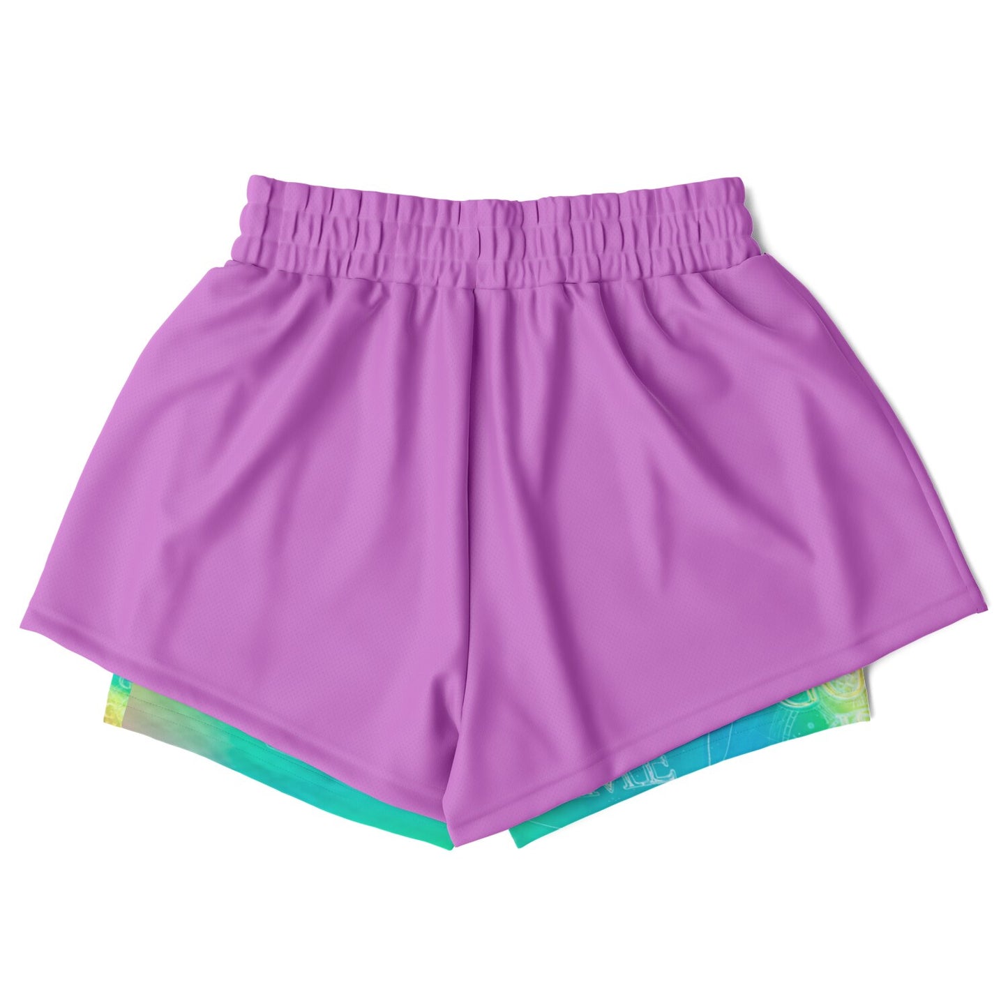 Chroma-Shift Art-to-Wear: God is Good All The Time 01-02 Women's Running Shorts