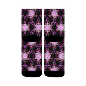 Geometrical Design Apparel 01-01 Ladies Designer Classic Sublimated Crew Socks