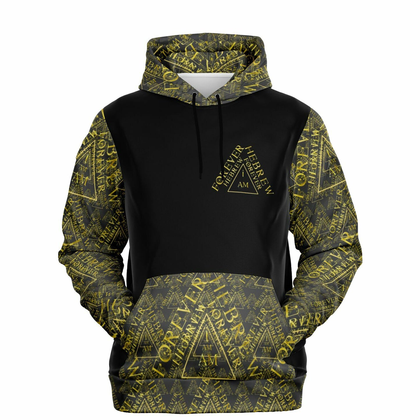 I AM HEBREW 03-01 Designer Triblend Fleece Lined Unisex Hoodie