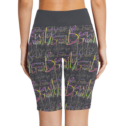 Redemption & Hope 01: Beauty From Ashes Women's Biker Shorts with Pockets