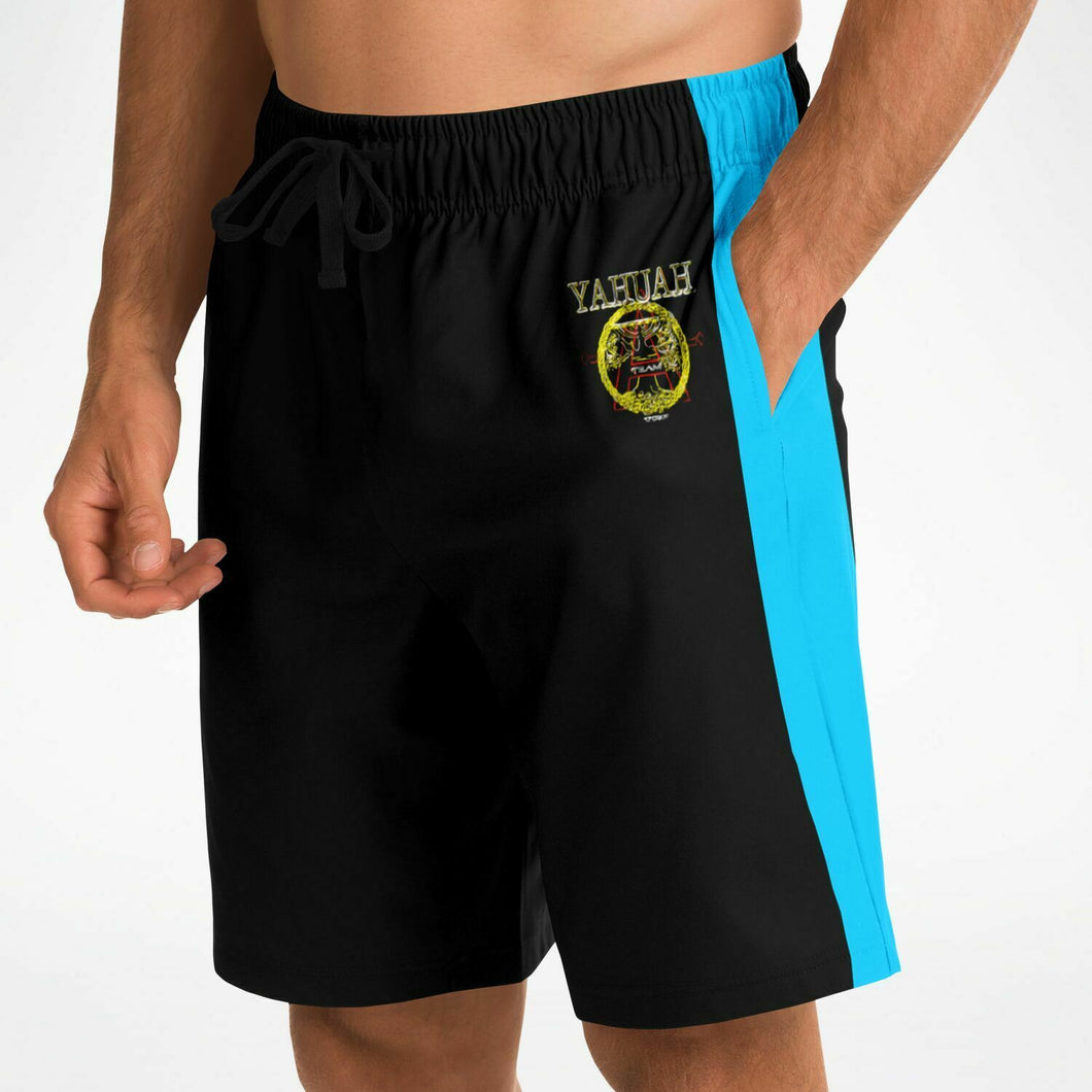A-Team 01 Pantalones cortos largos de diseñador de moda para hombre azul 