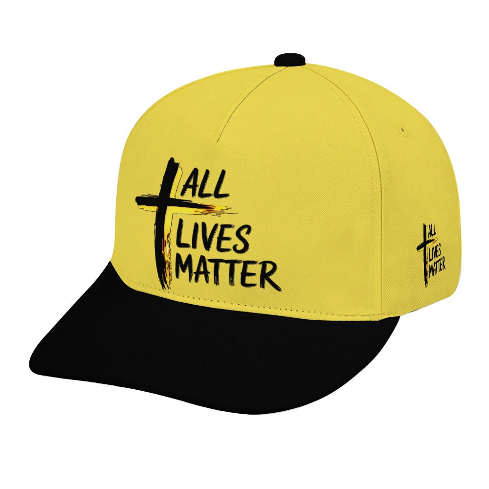 Outspoken Designs 04-01 "All Lives Matter" Designer Curved Brim Baseball Cap (7 colors)