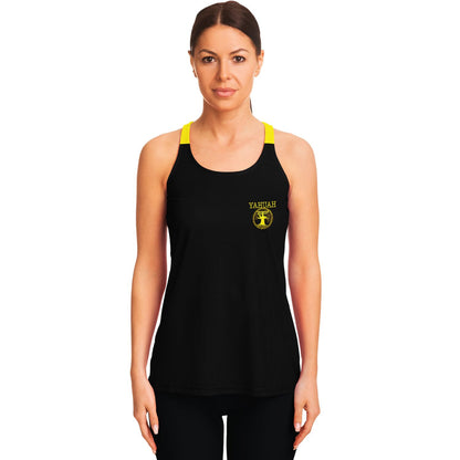 Yahuah: Tree of Life (02-01) - The Covenant Seal | Women's Flowy Racerback Tank Top