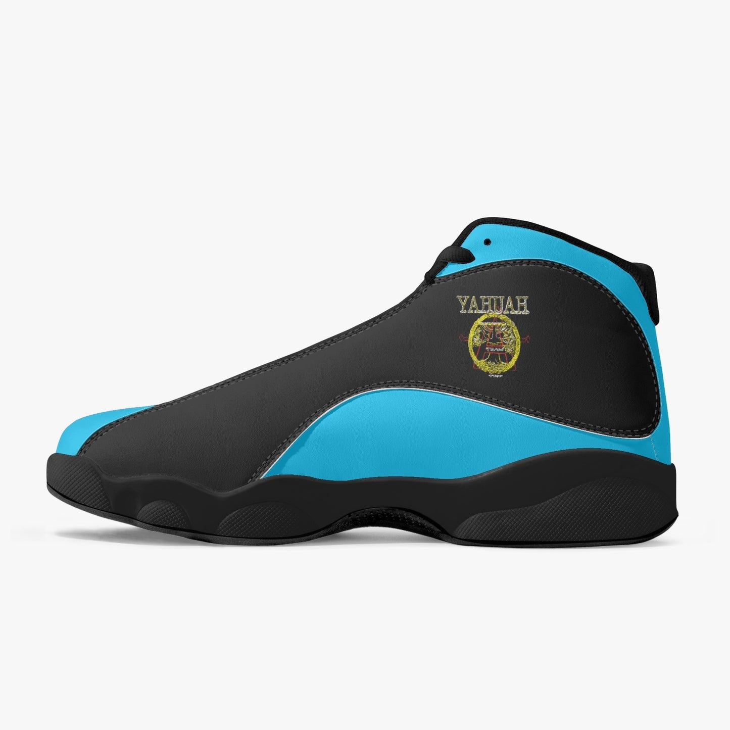 A-Team 01 Blue Unisex Black Sole Basketball Sneakers