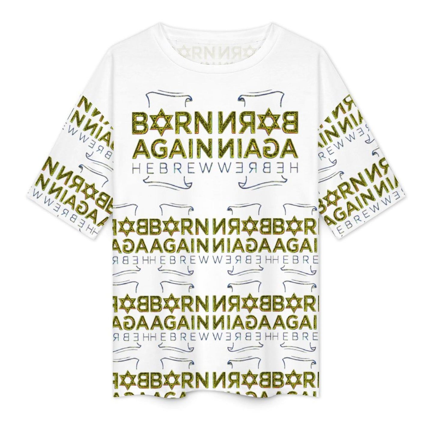 Born Again Hebrew 01-01 Designer Half Sleeve Cotton Unisex T-shirt