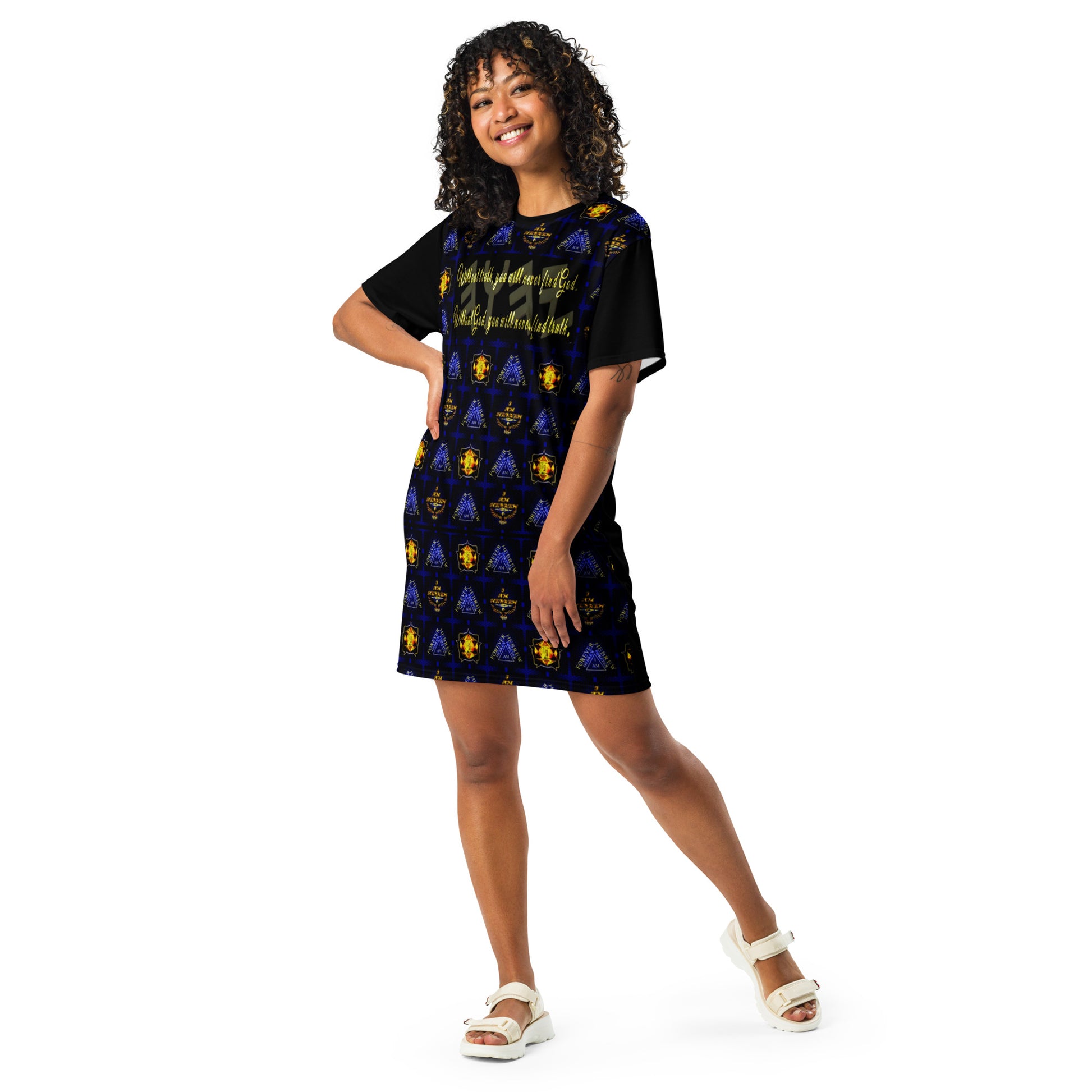 Truth Illustrated 01-01 Designer Drop Shoulder T-shirt Dress – TimeReproofPortraits Truth Illustrated 01-01 Designer Drop Shoulder T-shirt Dress – TimeReproofPortraits