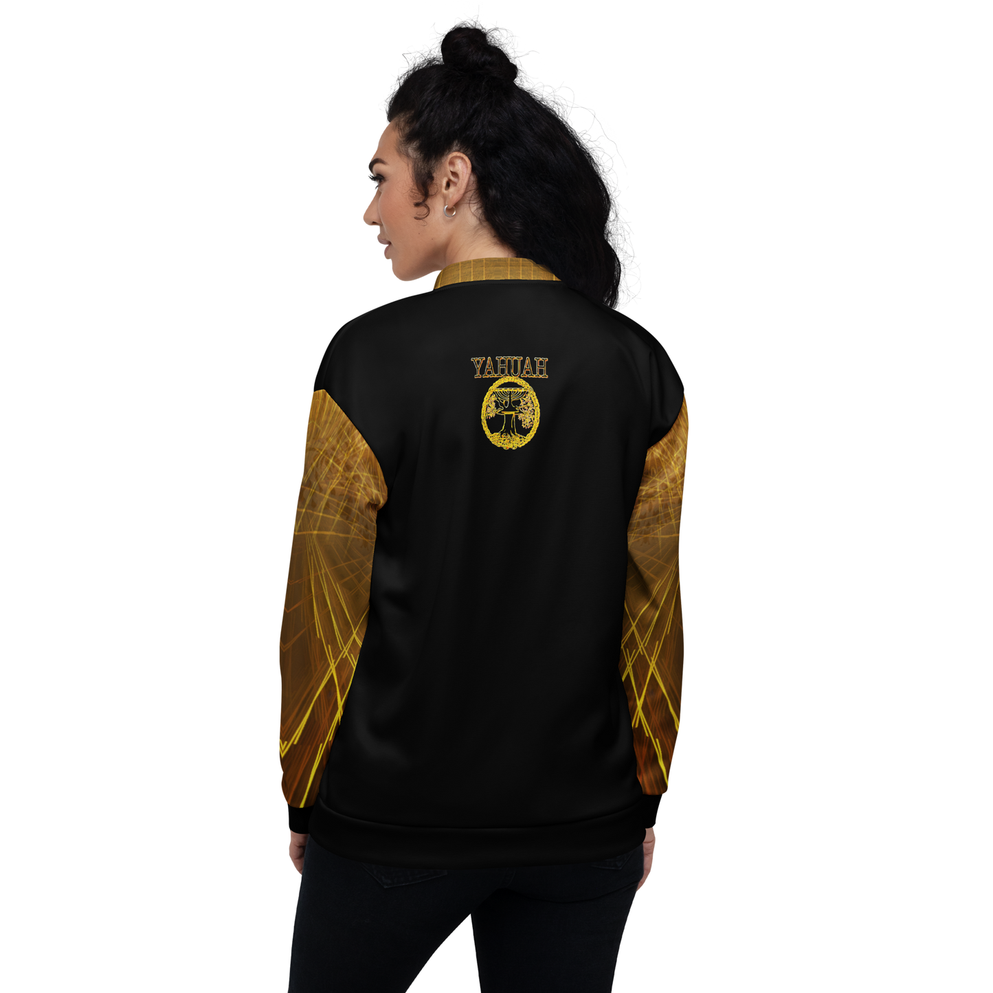 Yahuah-Tree of Life 02-03 Voltage Designer Unisex Bomber Jacket