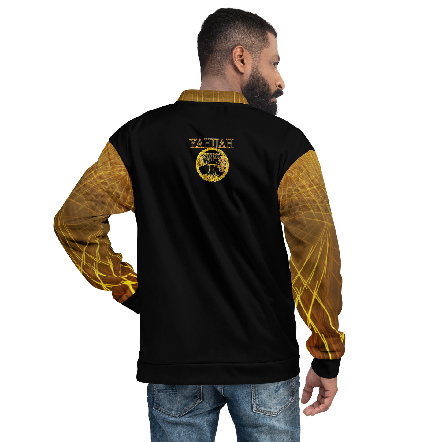 Yahuah-Tree of Life 02-03 Voltage Designer Unisex Bomber Jacket