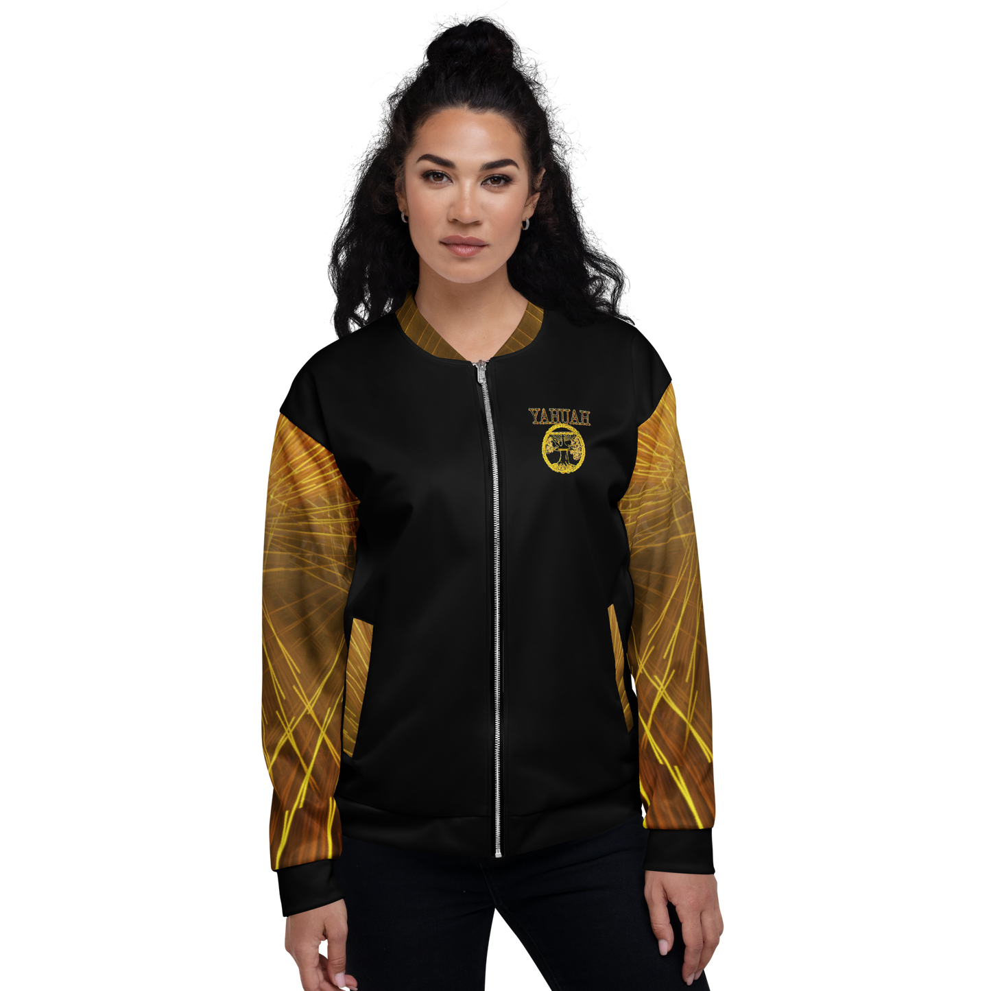 Yahuah-Tree of Life 02-03 Voltage Designer Unisex Bomber Jacket