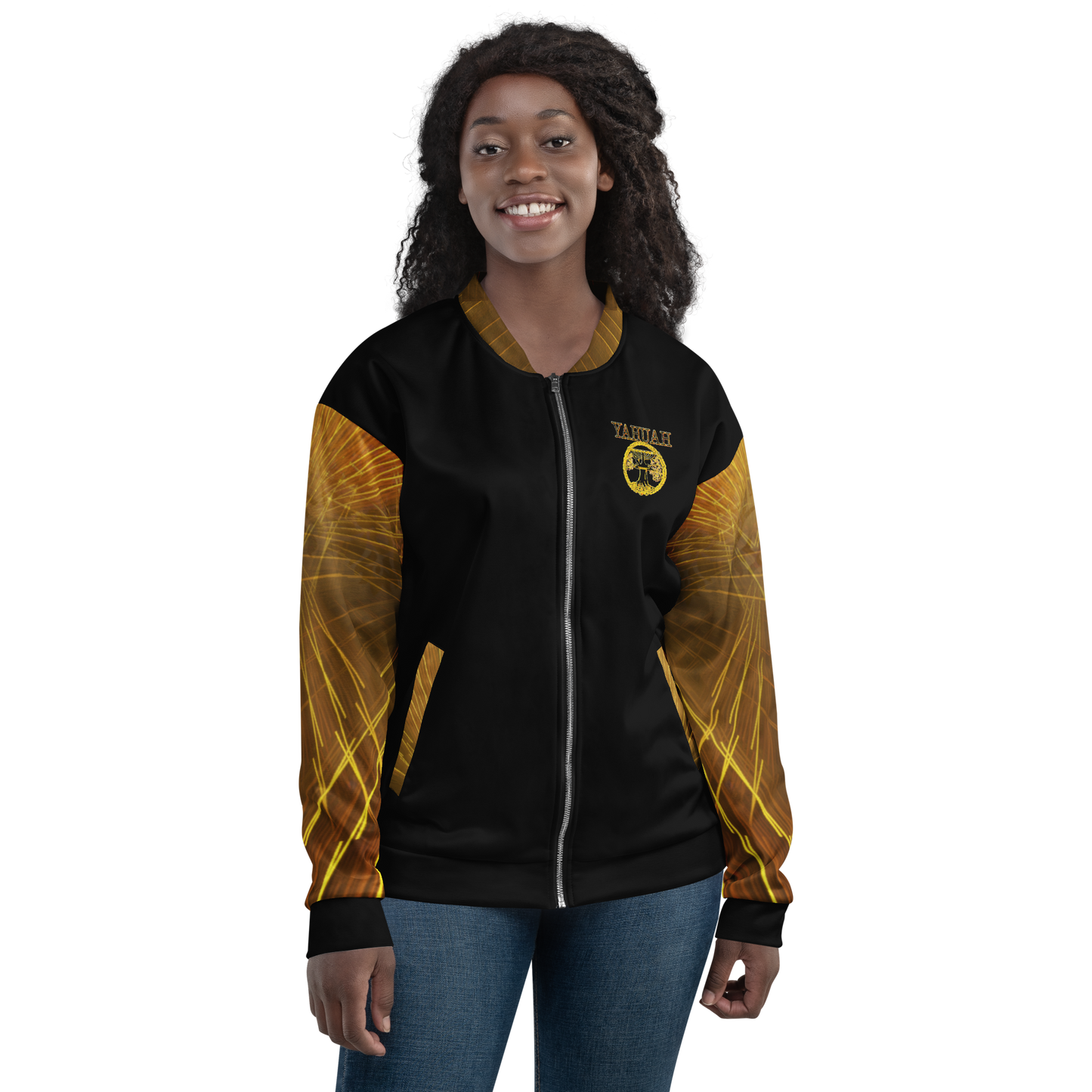 Yahuah-Tree of Life 02-03 Voltage Designer Unisex Bomber Jacket