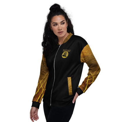 Yahuah: Tree of Life (02-02) - The Firmament Radiance | Unisex Bomber Jacket