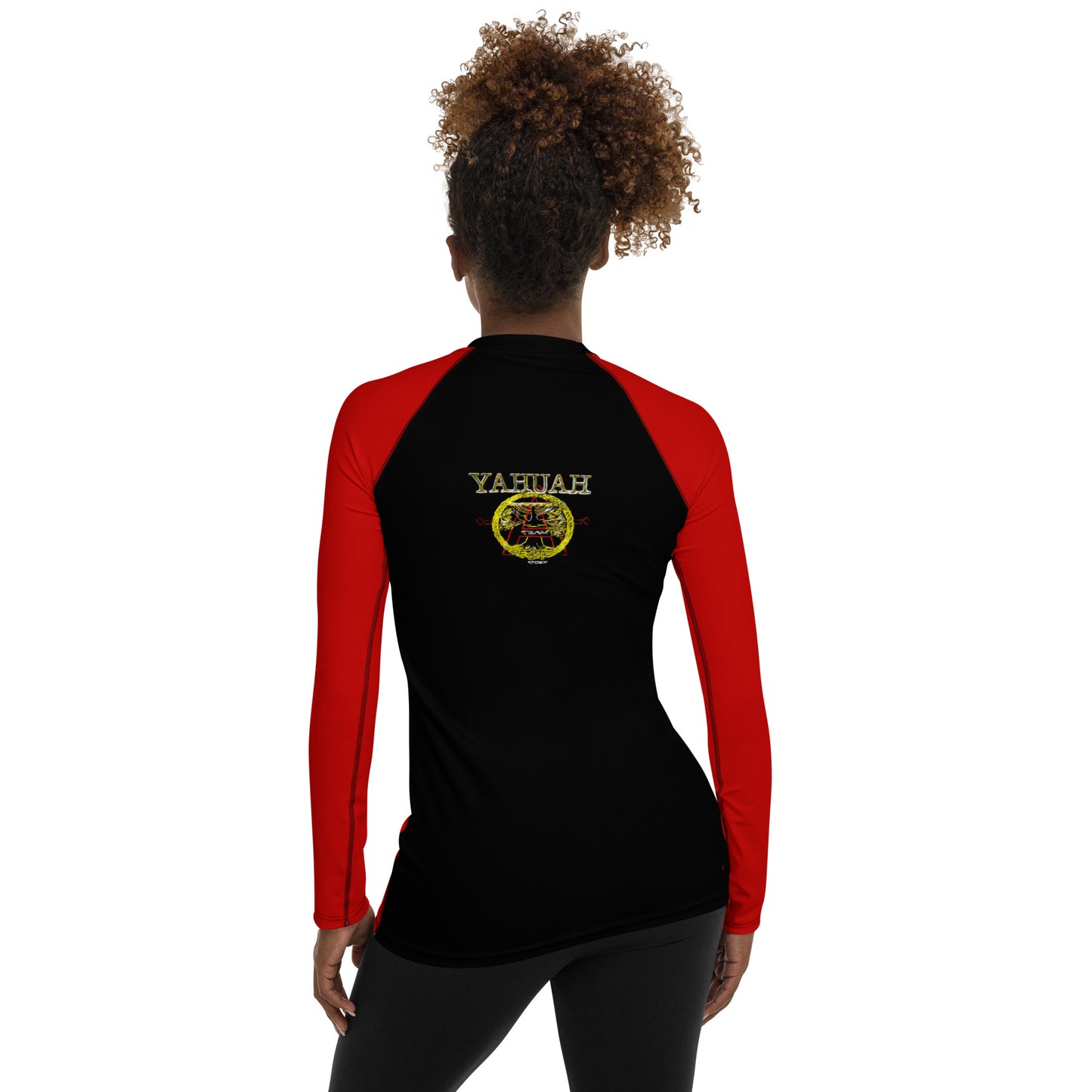 A-Team 01 Red Ladies Designer Rash Guard