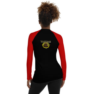 Rash Guard de diseño rojo para mujer A-Team 01 