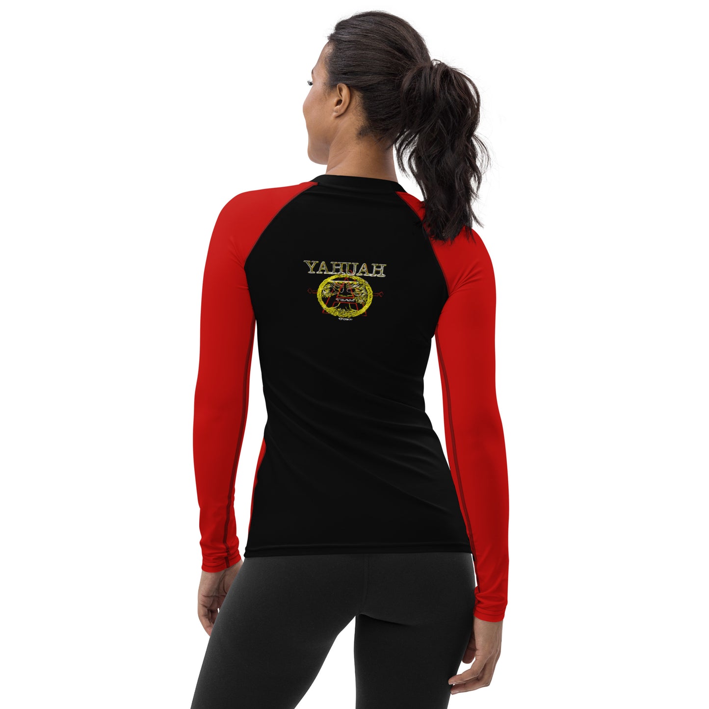 A-Team 01 Red Ladies Designer Rash Guard