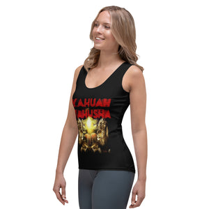 Yahuah Yahusha 02 Camiseta sin mangas con tirantes anchos y sublimación de diseñador para mujer 