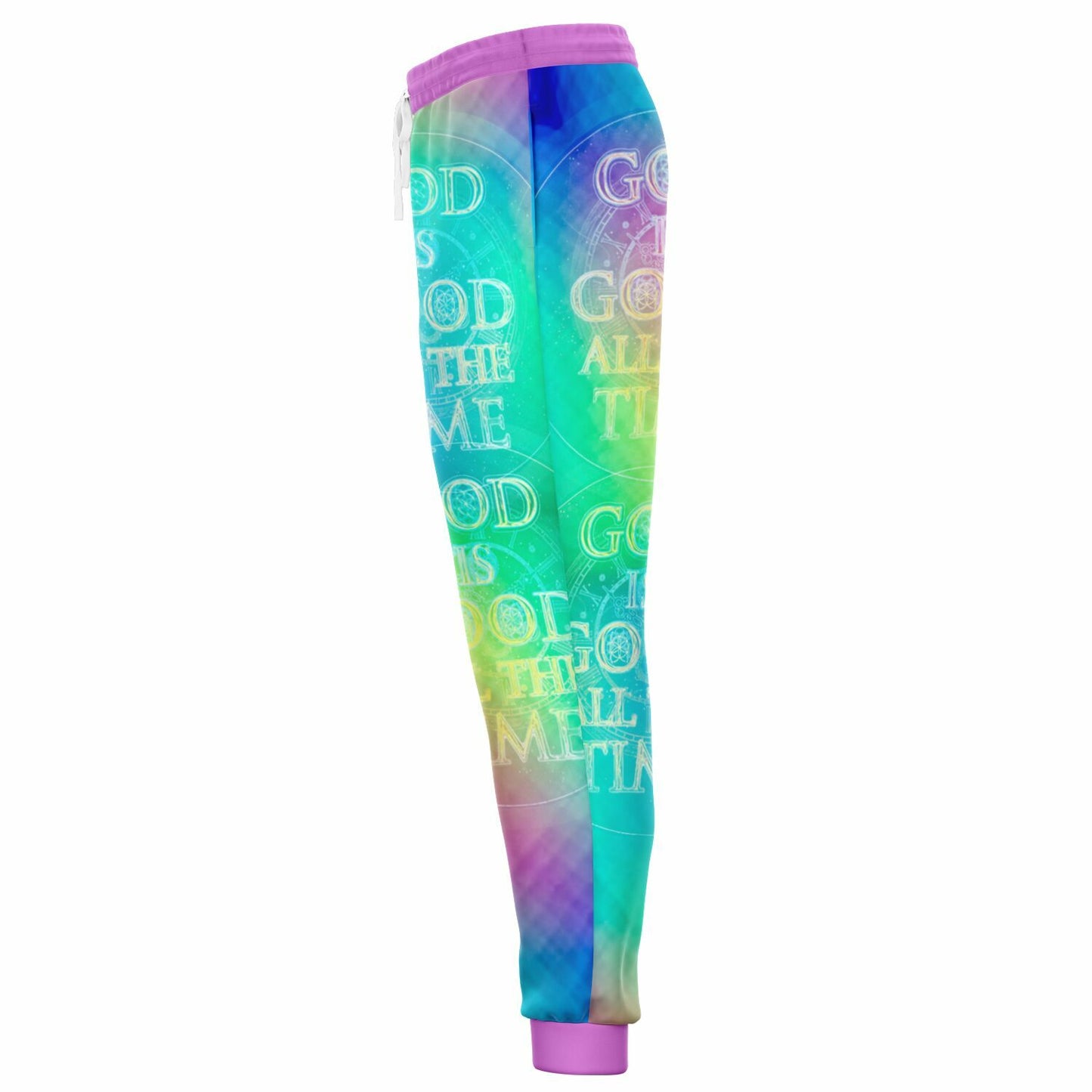 Chroma-Shift Art-to-Wear: God is Good All The Time 01-02 Women's Athletic Joggers