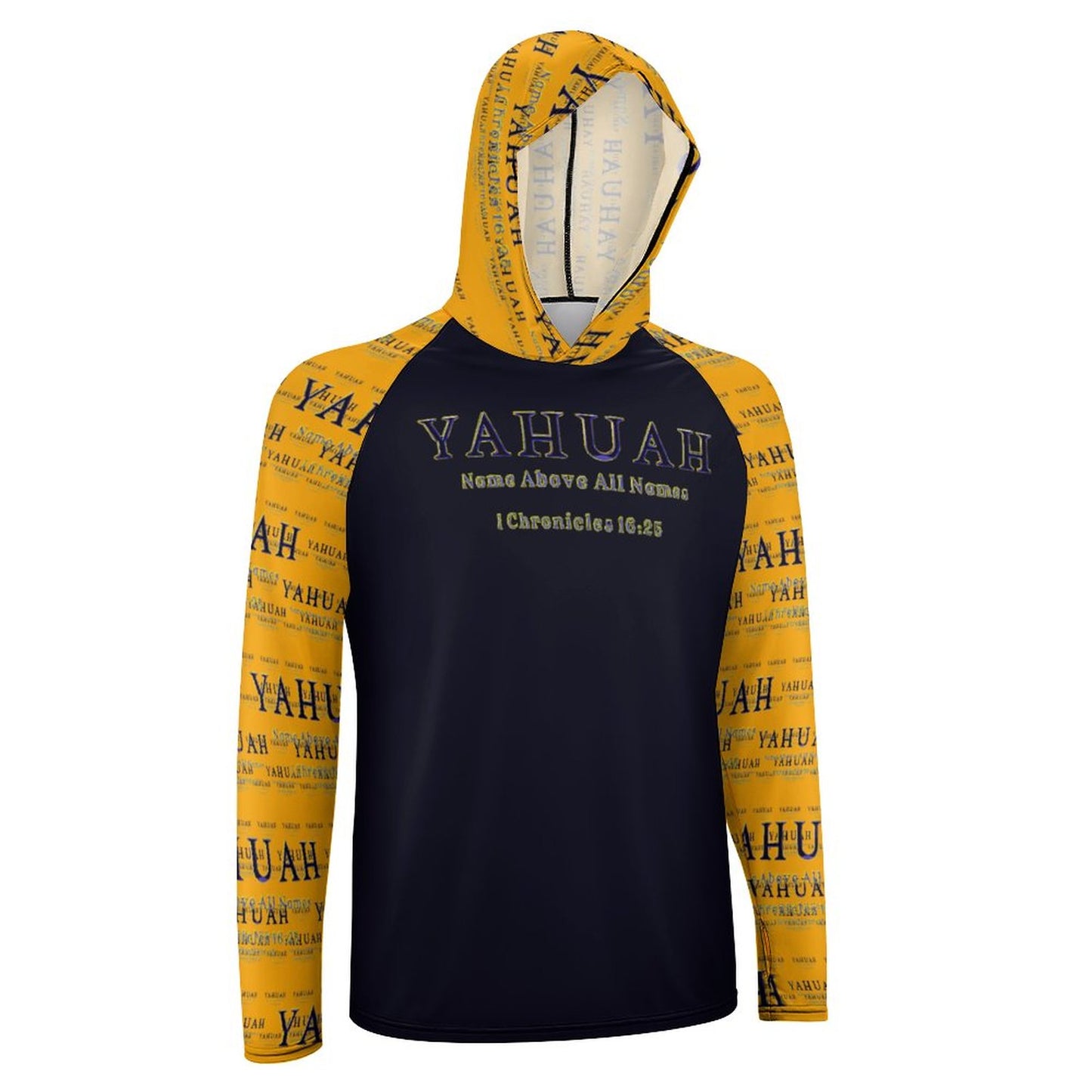 Yahuah-Name Above All Names 02-01 Men's Designer UPF 40+ Sun Protection Hoodie