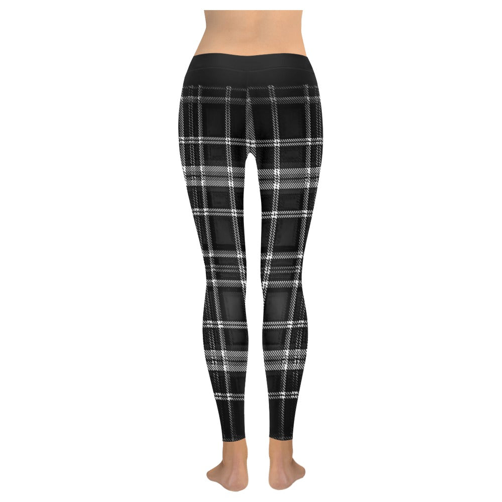 TRP Twisted Patterns 06: Digital Plaid 01-06B Designer Low Rise Leggings