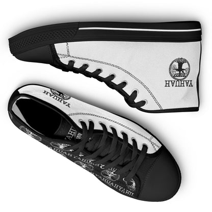 Yahuah: Tree of Life (02-05) - The Dualism Refined | Unisex High Top Canvas Sneakers (Style 01)