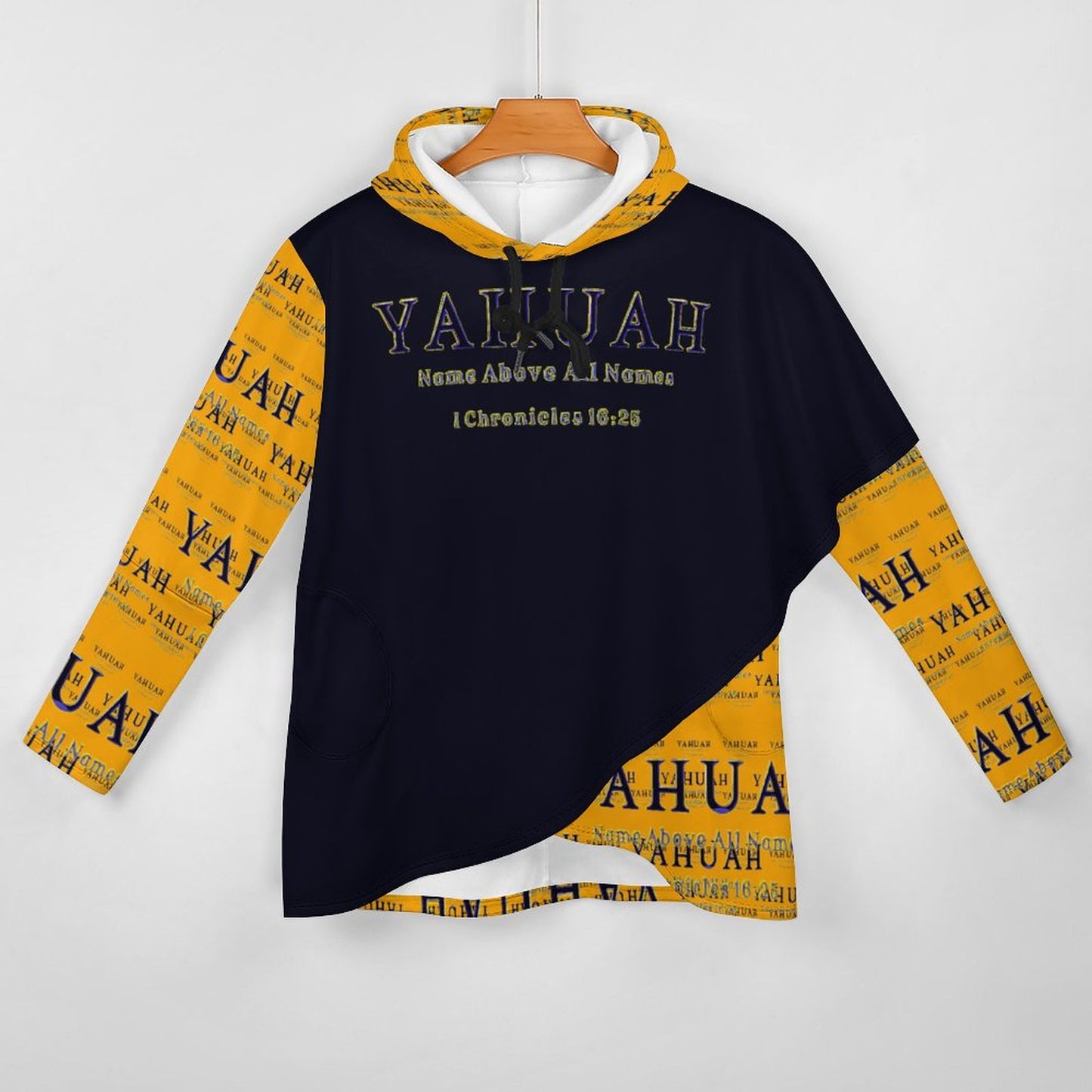 Yahuah-Name Above All Names 02-01 Designer Poncho Hoodie