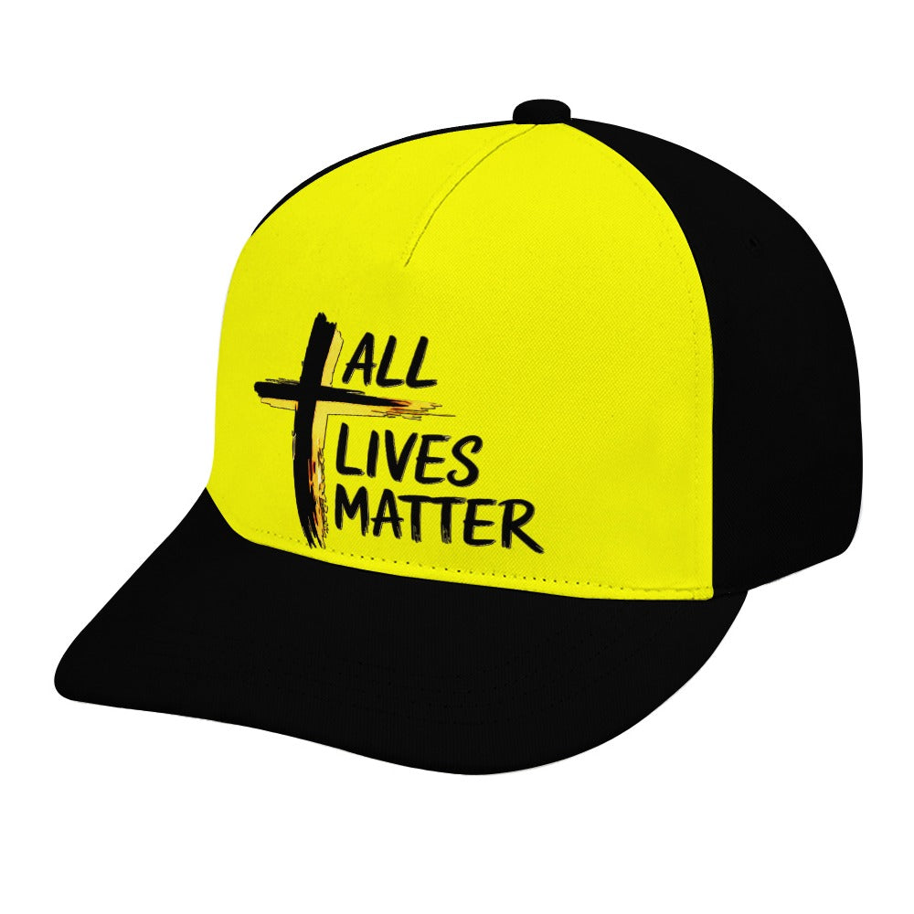 Outspoken Designs 04-01 "All Lives Matter" Designer Curved Brim Baseball Cap (8 colors)