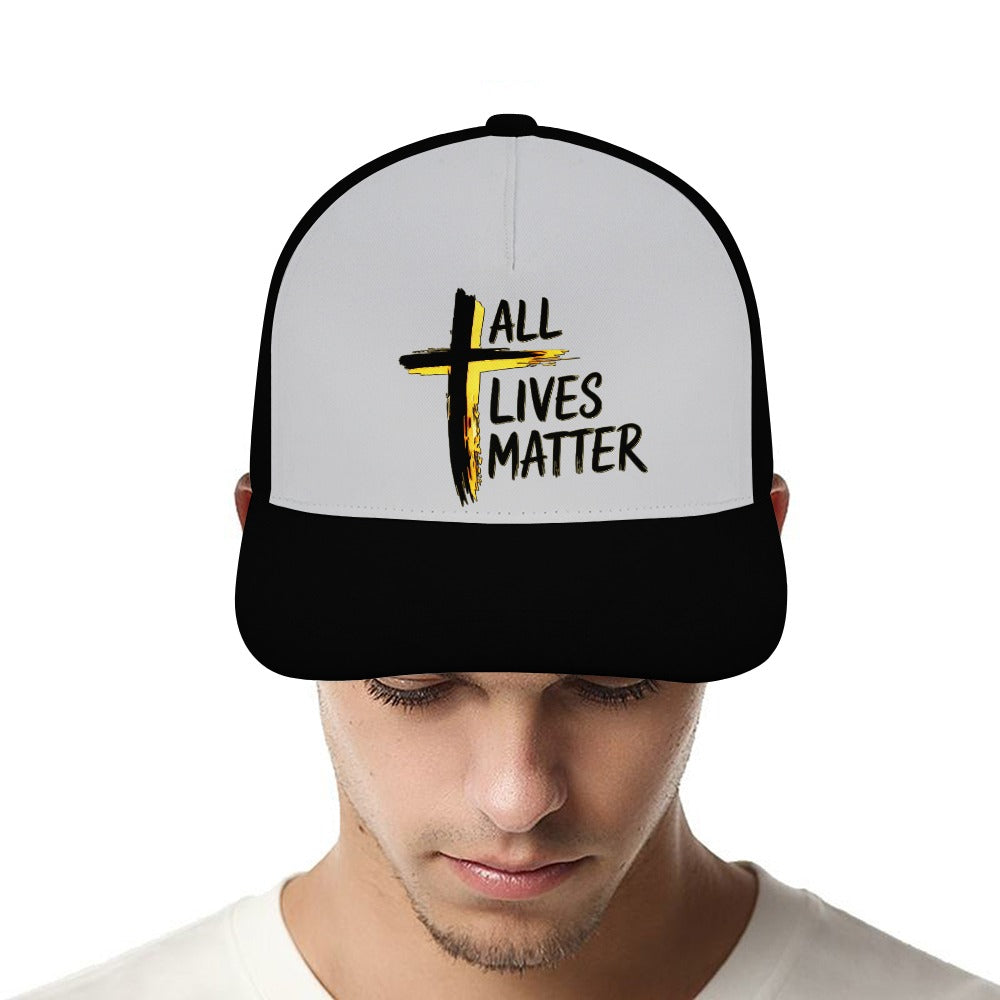 Outspoken Designs 04-01 "All Lives Matter" Designer Curved Brim Baseball Cap (8 colors)