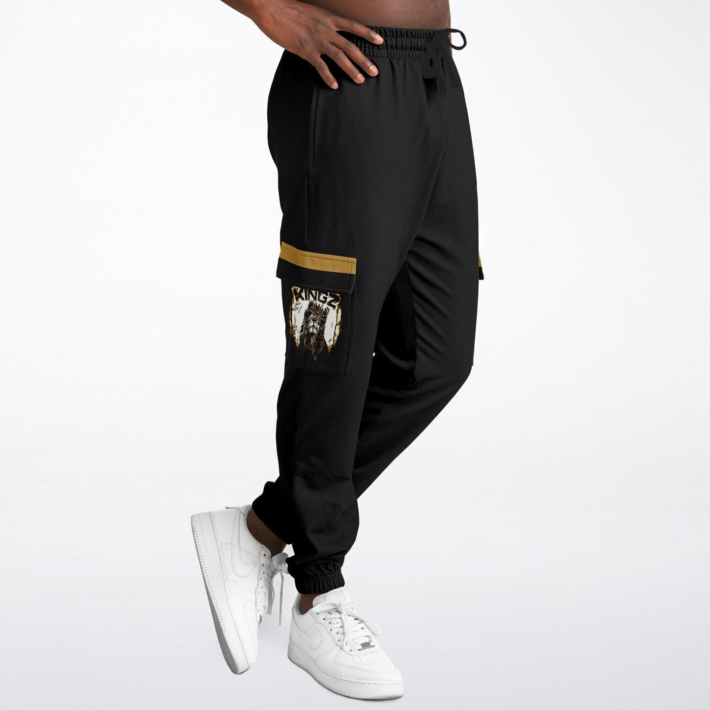 KINGZ 01-01 Men's Designer Athletic Cargo Sweatpants