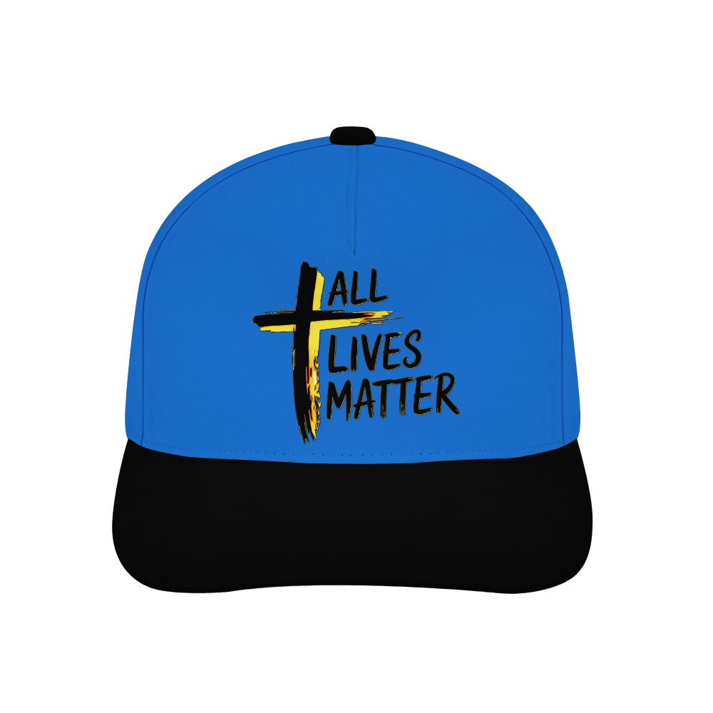 Outspoken Designs 04-01 "All Lives Matter" Designer Curved Brim Baseball Cap (7 colors)