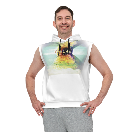 Yahuah-Master of Hosts 02-03 Men's Designer Heavyweight Sleeveless Pullover Hoodie